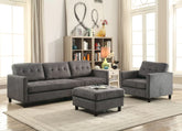 Ceasar Gray Fabric Sectional Sofa Model 53315 By ACME Furniture